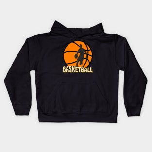 Retro basketball march madness Kids Hoodie